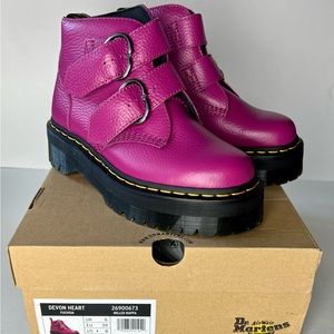 Doc Martens Fuchsia Devon Heart